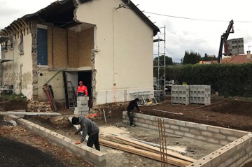 Chantier en cours à La Valette du Var