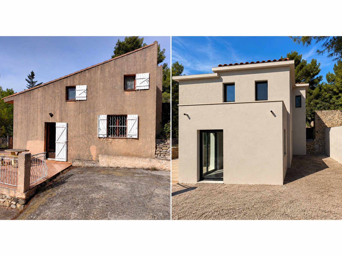 Villa D - Surélévation - Rénovation & Extension